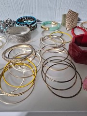 Mixed metal materials lot of 50 bracelets