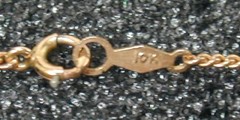 Vintage Esemco 10K Rose 1.4mm Curb Link Chain 16 1/4″ Necklace Solid 417 Estate