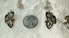 Vintage Coro Fashion Jewelry 16.5″ Necklace & Clip-On Earrings, Original Box,