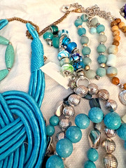 Artisan Estate Jewerly VTG/Now Glam Art Glass Woven Big Statement Boho