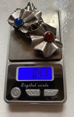 Vintage Sterling Silver TAXCO Mexico 925 Gemstone Bracelet Malachite Onyx Lapis
