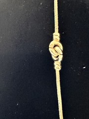 Vintage Carol Lee Heart Goldtone Necklace