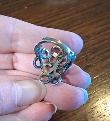Vintage Mexico Sterling Handmade Wire Swirl Ring Size 6.5 See Pics/Description
