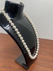 Vintage Faux Pearl 18” Necklace Metal Clasp
