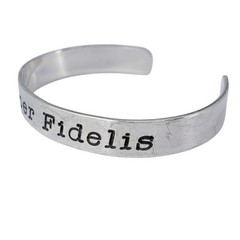 Vintage H&H Sterling Silver 925 | Semper Fidelis Marine Cuff Bracelet | 6.5″