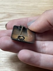 vintage sterling silver ivar holth norway enamel rose brooch