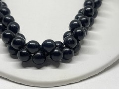 Art Deco Revial Black Beauty Resin Beaded Necklace Twisted Cluster MCM Vintage