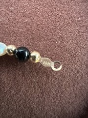 Vintage Genuine Pearl & 14K Yellow Gold Beaded 15.5in/ 4mm