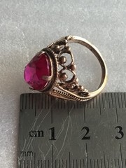 Rings silver 875 gold Plated Russian Soviet Silver vintage USSR old