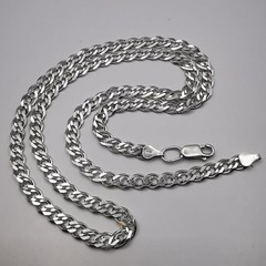 Vintage 9.65″ Sterling Silver 925 Chain Signed 25.03g 0.6cm Width Collectible