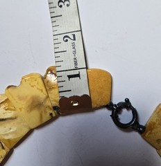 A one-of-a-kind amber necklace made in Estonia in the Amber House