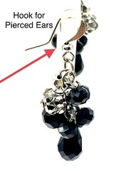 Victorian Gothic Black French Jet Glass Jewelry Set Vintage Curated