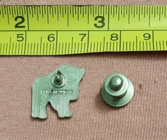 Vintage Buffalo Bison Enamel Jacket Lapel Pin