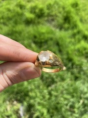 Vintage Uncas 18kt Gold Plated Ring Size 9