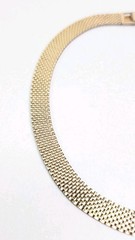 Vintage NANASI 12K Gold Filled Mesh Necklace 47 Grams 15.5 Inch Collar