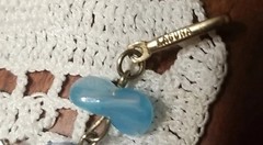 Vintage Laguna Necklace, Aurora borealis crystal, 3 Strand,Blue, 16″ Adjustable