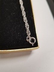 Vintage General Motors Pink Gems 12k White Gold Filled Service Award Bracelet 7″