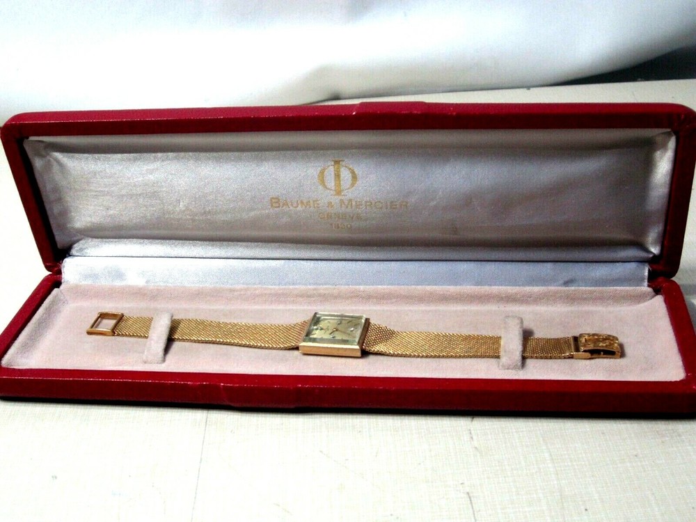 vintage BAUME MERCIER 14KT SOLID GOLD WATCH