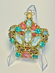 1940s Royal Crown Broach / Pendant Vintage Original Fashioncraft by Robert Piece