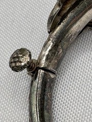 Vintage 925 Sterling Serpent Dragon Screw Hinged Bangle Bracelet 36 grams Nepal