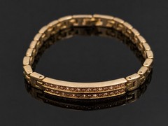 Vintage 7″ Crystal Link Tennis Bracelet Jewlery Fashion