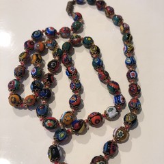 Vintage Murano Millefiori – Venetian Art Glass, Brass 26 in. Beautiful