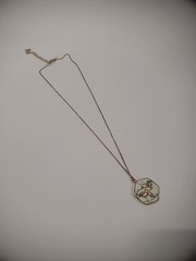 Vintage Gold Tone Chain Womens Necklace Pendant Butterfly Jewelry Costume
