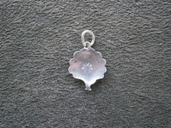 Small Peacock Bird Vintage Sterling Silver Enamel Bracelet Charm Pendant 1.0g