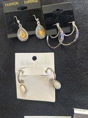 Lot Of 32 Assorted Pairs Mostly Vintage Earrings For Pierced Ears