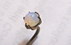 Antique Victorian 10K Yellow Gold Moostone Stick Pin, 1900 -1910? ❤️❤️❤️