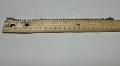 80s Vintage Silver Rolo Link Bracelet Box Lock TM Mexico 925 stamped 9.25″ •7mm