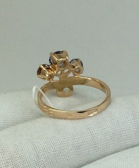 USSR Vintage Original Alexandrite (lab. made) Rose Gold Ring 583 14K 2,59 g.