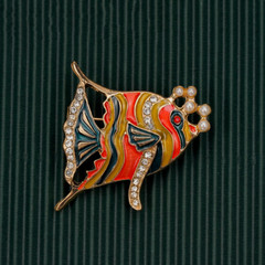 Vintage Women Animal Insect Classic Enamel Crystal Badges Brooches Jewelry Gift