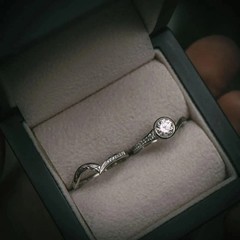 Art Deco Filigree Round Cut Lab-Grown Diamond Wedding Ring Set in 925 Silver