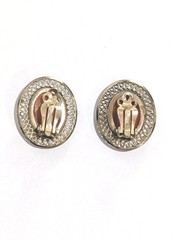Vintage Winard 1/20 12k Gold Filled Cameo 23mm Clip On Earrings