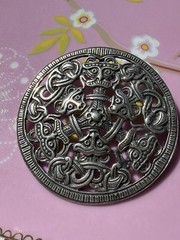 David Andersen Sterling Silver Viking Norway brooch Pendant vtg estate 3155