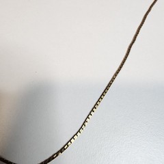 Vintage Napier Gold Tone Serpentine Necklace 20″ Chain Snake Signed Estate Nice