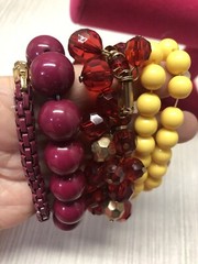 15 Vintage Womens Bracelets Assorted Shades Styles Beads & Free Shipping