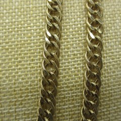 Vintage Monet Necklace Chain Flapper Gold Tone Long 57 Inch