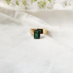 925 silver emerald ring vintage antique Handmade Size 7