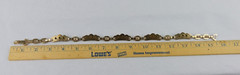 Barclay Gold Tone Choker with Pink Rhinestones, Signed, 58gr