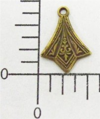 18893 4 Pc. Brass Oxidized Victorian Dangle Jewelry Finding Charm