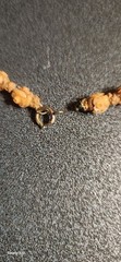 16″ Antique Carved Floral Bovine-Bone Bead Necklace Art Deco–As Is Needs Repair