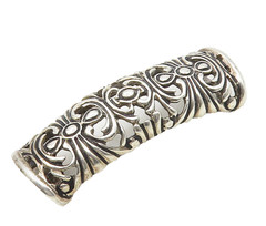 ESPO SIG 925 Sterling Silver Vintage Open Swirl Design Slide Pendant PT14781