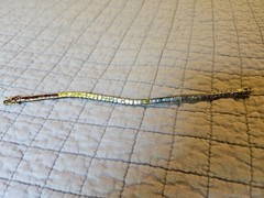 Vintage Multi Color Rainbow Tennis Bracelet Gold Tone over 925 Sterling Silver