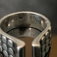 RARE 1968 VINTAGE MODERNIST ANNA GRETA EKER NORWAY STERLING SILVER “KNOT” RING