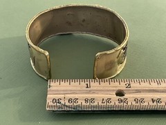 Vintage Copper and Brass Mixed Metal Artisan Cuff Bracelet