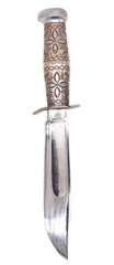 MARBLE’S Antique Ideal Hunting Knife Western Navajo .925 Sterling Silver Handle