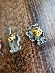 Vintage JJ Jonette Jewelry Cartoon Cat Pin Lot Of 3