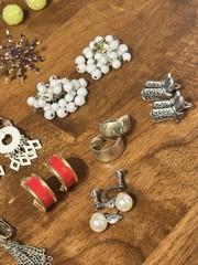 Vintage Clip On Earrings Lot of 31 Pairs